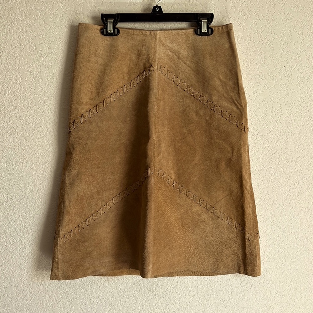 ‘Pretty Good’ leather skirt small NFR READY!!